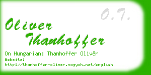 oliver thanhoffer business card